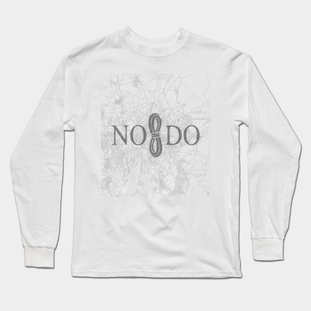 No 8 Do - No me ha dejado Seville Spain overlay map Long Sleeve T-Shirt by Window House